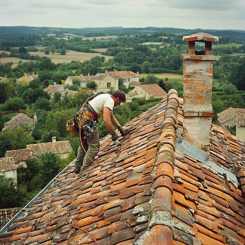 Roof repair after a storm in Bethany (NY)